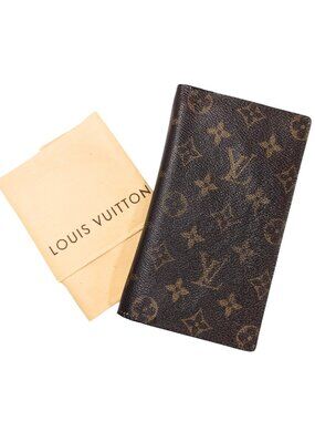 Louis Vuitton Portefeuille Brazza Brown Monogram Long Folding Wallet & Dust Bag